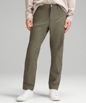 Lululemon ABC Klassiska-Fit 30"L Smooth Twill Byxor Herr Mörkgröna Sverige | SVHQZG487