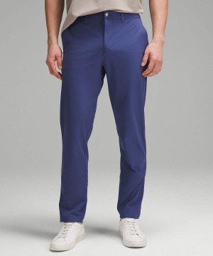 Lululemon ABC Klassiska-Fit 37"L Warpstreme Byxor Herr Blå Sverige | XOWEUQ189
