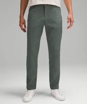 Lululemon ABC Klassiska-Fit 5 Pocket 30"L Warpstreme Byxor Herr Mörkgröna Sverige | AELXWO041
