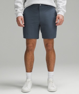 Lululemon ABC Klassiska-Fit 7" Warpstreme Shorts Herr Blå Sverige | BJTCHE671
