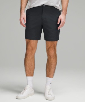 Lululemon ABC Klassiska-Fit 7" Warpstreme Shorts Herr Obsidian Sverige | PICDLU384