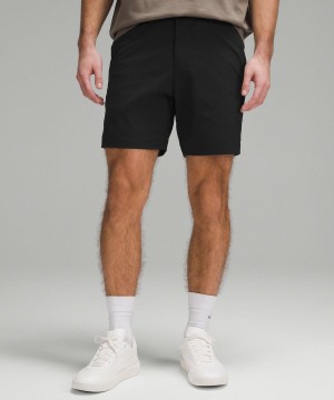 Lululemon ABC Klassiska-Fit 7" WovenAir Shorts Herr Svarta Sverige | ZDATUI765