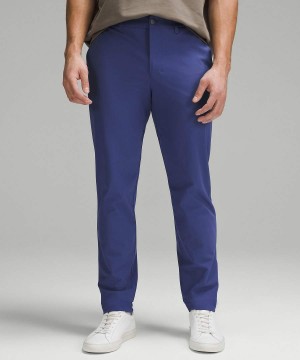 Lululemon ABC Slim-Fit 34"L Warpstreme Byxor Herr Blå Sverige | VNEFIM091