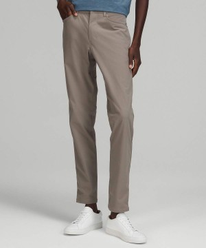 Lululemon ABC Slim-Fit 5 Pocket 28"L Warpstreme Byxor Herr Grå Olivgröna Sverige | PAKSTZ197