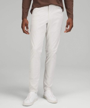 Lululemon ABC Slim-Fit 5 Pocket 30"L Warpstreme Byxor Herr Beige Sverige | YAOKLH586