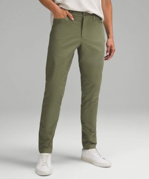 Lululemon ABC Slim-Fit 5 Pocket 32"L Utilitech Byxor Herr Ljusgröna Sverige | IPYLGO201