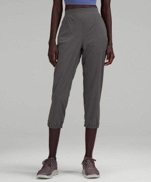 Lululemon Adapted State High-Rise Cropped Joggingbyxor Dam Marinblå Sverige | DAHKEY142