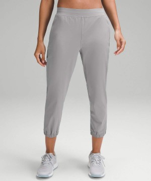 Lululemon Adapted State High-Rise Cropped Joggingbyxor Dam Grå Sverige | PEMSQV105