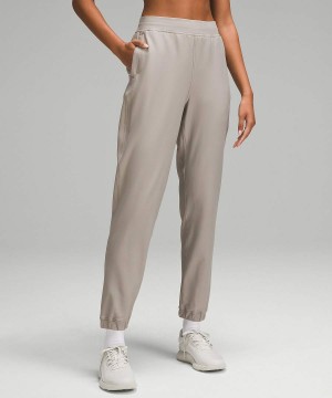 Lululemon Adapted State High-Rise Fleece Full Length Joggingbyxor Dam Grå Sverige | KQWXOB798