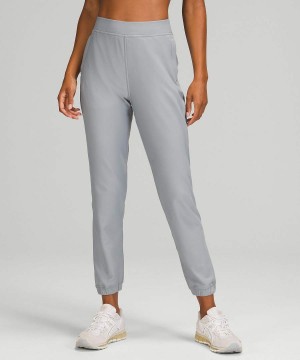 Lululemon Adapted State High-Rise Fleece Full Length Joggingbyxor Dam Grå Sverige | VWXGIO942