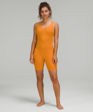 Lululemon Align™ 8" Body Dam Orange Sverige | KVBLEJ052