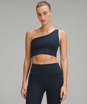 Lululemon Align™ Asymmetrical Bra Light Support, A/B Cup Sport BH Dam Marinblå Sverige | ZRCXPL317