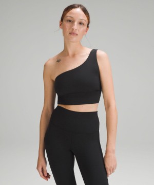Lululemon Align™ Asymmetrical Bra Light Support, A/B Cup Sport BH Dam Svarta Sverige | TWUPHY790