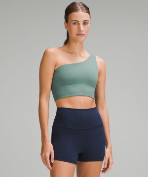 Lululemon Align™ Asymmetrical Bra Light Support, A/B Cup Sport BH Dam Mörkgröna Sverige | JTDMHU819