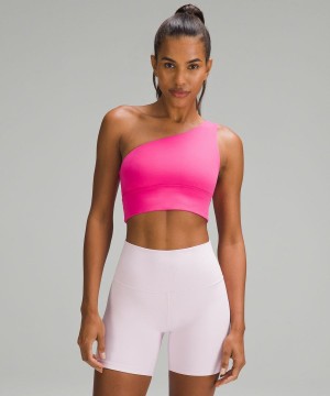 Lululemon Align™ Asymmetrical Bra Light Support, A/B Cup Sport BH Dam Rosa Sverige | HUKLQT248