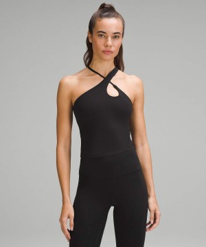 Lululemon Align™ Cross-Rem Linne Dam Svarta Sverige | MJHBZR906