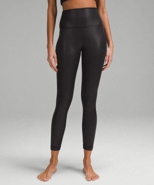 Lululemon Align™ High-Rise 25" Shine Tights Dam Svarta Sverige | VNXJZL873