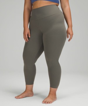 Lululemon Align™ High-Rise 25" Tights Dam Grå Olivgröna Sverige | QOBUKA143