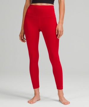 Lululemon Align™ High-Rise 25" Tights Dam Mörkröda Sverige | FTUQCR031