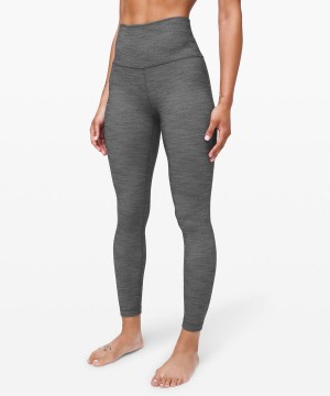 Lululemon Align™ High-Rise 25" Tights Dam Svarta Vita Svarta Sverige | XCEZOW415