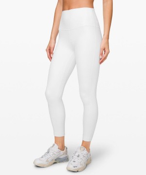 Lululemon Align™ High-Rise 25" Tights Dam Vita Sverige | XBZWPS183