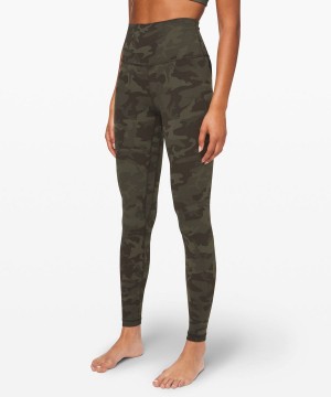 Lululemon Align™ High-Rise 28" Tights Dam Camo Olika Färger Gröna Sverige | HCROGA405