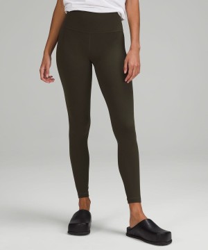 Lululemon Align™ High-Rise 28" Tights Dam Mörkolivgröna Sverige | FNASWX130
