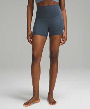 Lululemon Align™ High-Rise 4" Shorts Dam Blå Sverige | YAQRNT297