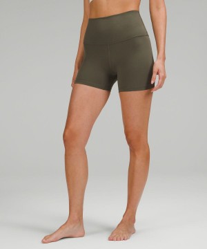 Lululemon Align™ High-Rise 4" Shorts Dam Gröna Sverige | MOBDKS027