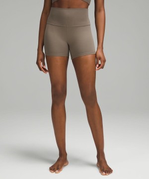 Lululemon Align™ High-Rise 4" Shorts Dam Grå Sverige | ECQBMF348