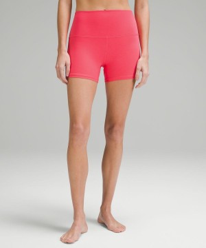 Lululemon Align™ High-Rise 4" Shorts Dam Röda Sverige | BUXIGQ561