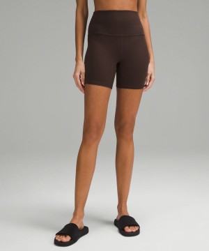 Lululemon Align™ High-Rise 6" Shorts Dam Choklad Sverige | BWMXIV645