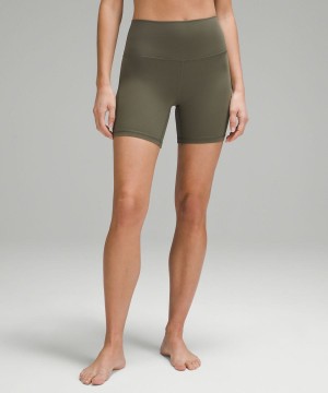 Lululemon Align™ High-Rise 6" Shorts Dam Gröna Sverige | SFGYTR862