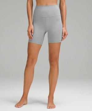 Lululemon Align™ High-Rise 6" Shorts Dam Grå Sverige | GQNARI273