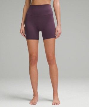 Lululemon Align™ High-Rise 6" Shorts Dam Lila Sverige | ENQUMR278