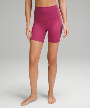 Lululemon Align™ High-Rise 6" Shorts Dam Lila Sverige | IWZFDH625