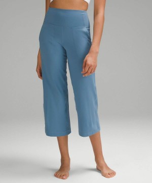 Lululemon Align™ High-Rise Breda-Leg Cropped 23" Tights Dam Marinblå Sverige | KLSCZV104