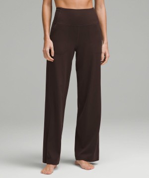 Lululemon Align™ High-Rise Breda-Leg Regular Tights Dam Choklad Sverige | XKFMQW064