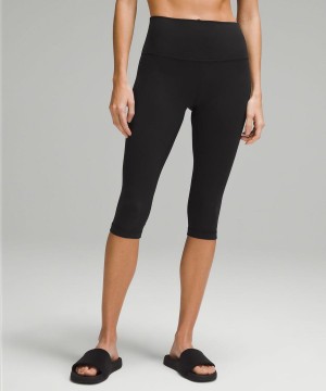 Lululemon Align™ High-Rise Crop 17" Tights Dam Svarta Sverige | FMZNOE154