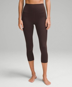Lululemon Align™ High-Rise Crop 21" Tights Dam Choklad Sverige | LCDSJN835
