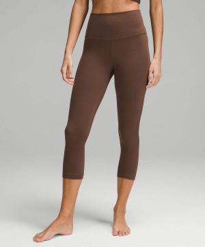 Lululemon Align™ High-Rise Crop 21" Tights Dam Choklad Sverige | UOBHCQ398