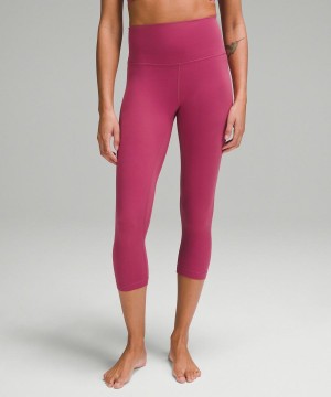 Lululemon Align™ High-Rise Crop 21" Tights Dam Lila Sverige | WEFYCU035
