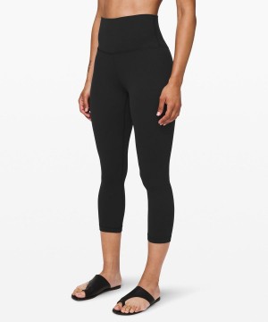 Lululemon Align™ High-Rise Crop 21" Tights Dam Svarta Sverige | RYNQPZ510