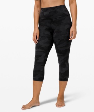 Lululemon Align™ High-Rise Crop 21" Tights Dam Camo Svarta Olika Färger Sverige | CUXHGL061