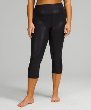 Lululemon Align™ High-Rise Crop 21" Tights Dam Svarta Sverige | PDZXYC203