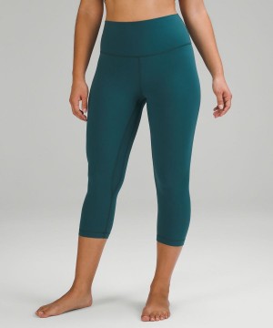 Lululemon Align™ High-Rise Crop 21" Tights Dam Gröna Sverige | DVKGJB854