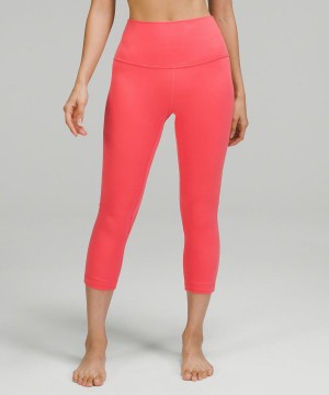 Lululemon Align™ High-Rise Crop 21" Tights Dam Röda Sverige | YPQVZX791