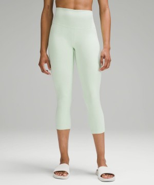 Lululemon Align™ High-Rise Crop 21" Tights Dam Gröna Sverige | AIUXGR485