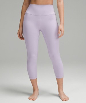 Lululemon Align™ High-Rise Crop 23" Tights Dam Lila Sverige | LWZGJA856