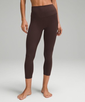 Lululemon Align™ High-Rise Crop 23" Tights Dam Choklad Sverige | FIHOBW739
